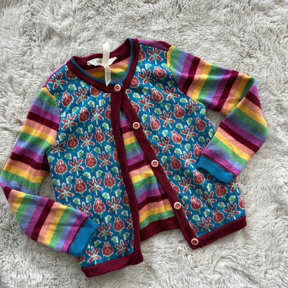 Colorful Kids Cardigan Sweater from Matilda Jane Sz 4